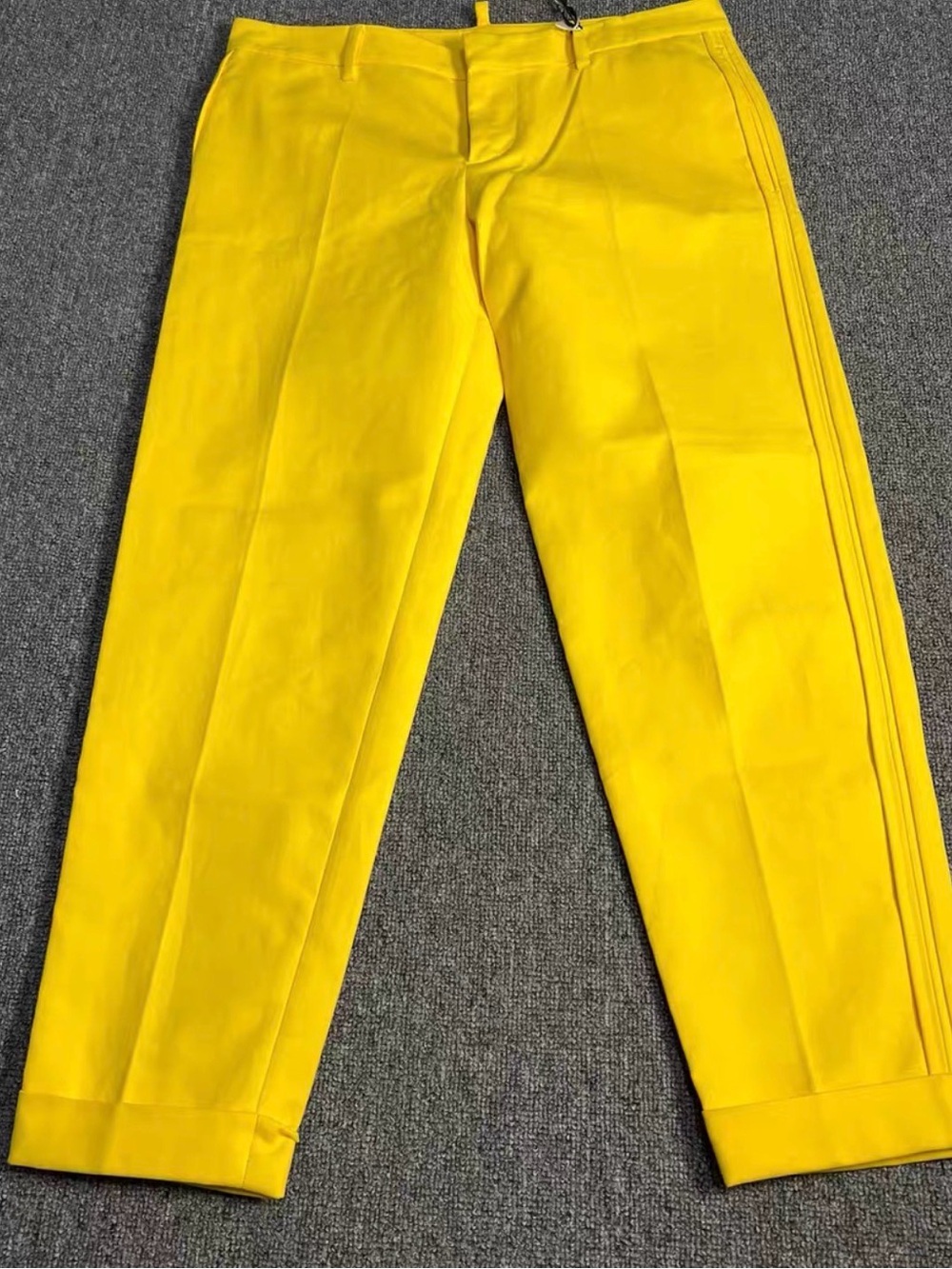 🚩steal DSQUARED2 Bright Yellow Tailored Chinos